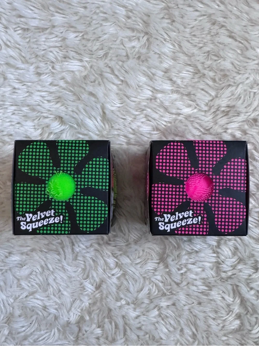 BNIB Schylling NeeDoh Fuzz Ball Wonder Waves & Flower Power Bundle - Authentic